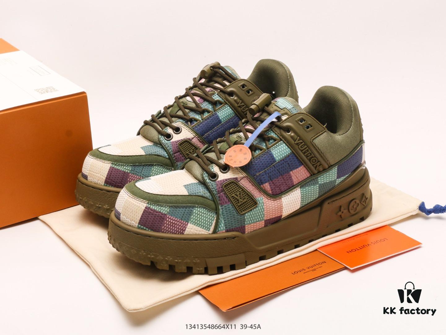 Louis Vuitton LV Sneakers, Fashion Athletic Shoes, Trendy Platform Elevator Shoes with Comfortable Non-slip Sole