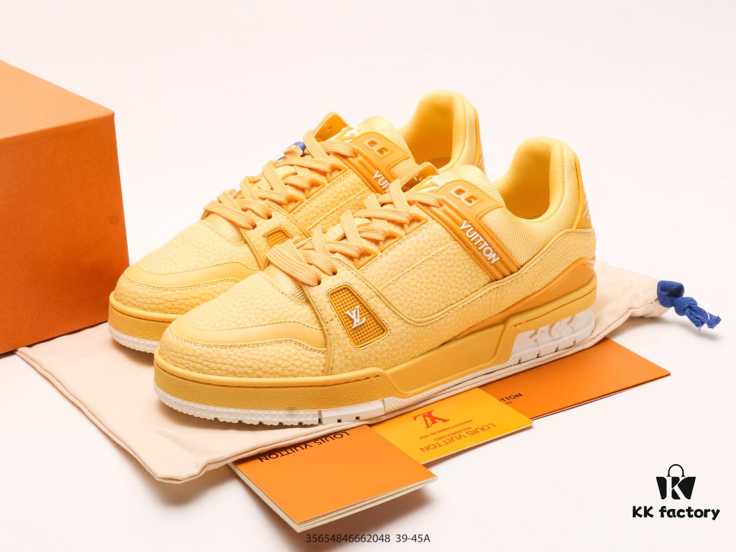 Louis Vuitton LV Sneakers, Fashionable Thick-Soled Elevated Athletic Shoes with Comfortable Non-Slip Sole and Iconic 3D Logo Design