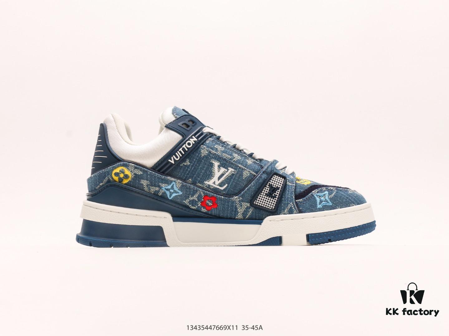 Louis Vuitton LV Sneakers, Fashion Athletic Shoes, Trendy Platform Elevated Shoes with Comfortable Non-slip Sole
