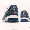 Louis Vuitton LV Sneakers, Fashion Athletic Shoes, Trendy Platform Elevated Shoes with Comfortable Non-slip Sole