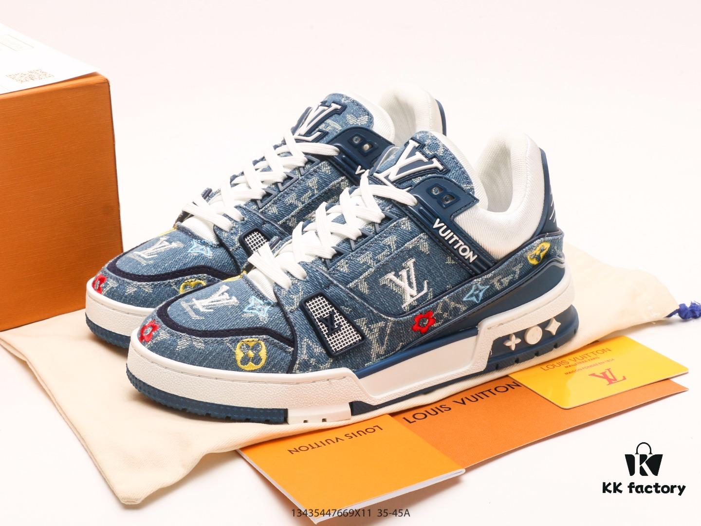 Louis Vuitton LV Sneakers, Fashion Athletic Shoes, Trendy Platform Elevated Shoes with Comfortable Non-slip Sole