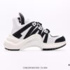 Louis Vuitton Arch Light Sneakers LV Genuine Leather Color-Block Cushioned Mesh Athletic Bow Dance Retro Dad Sneakers