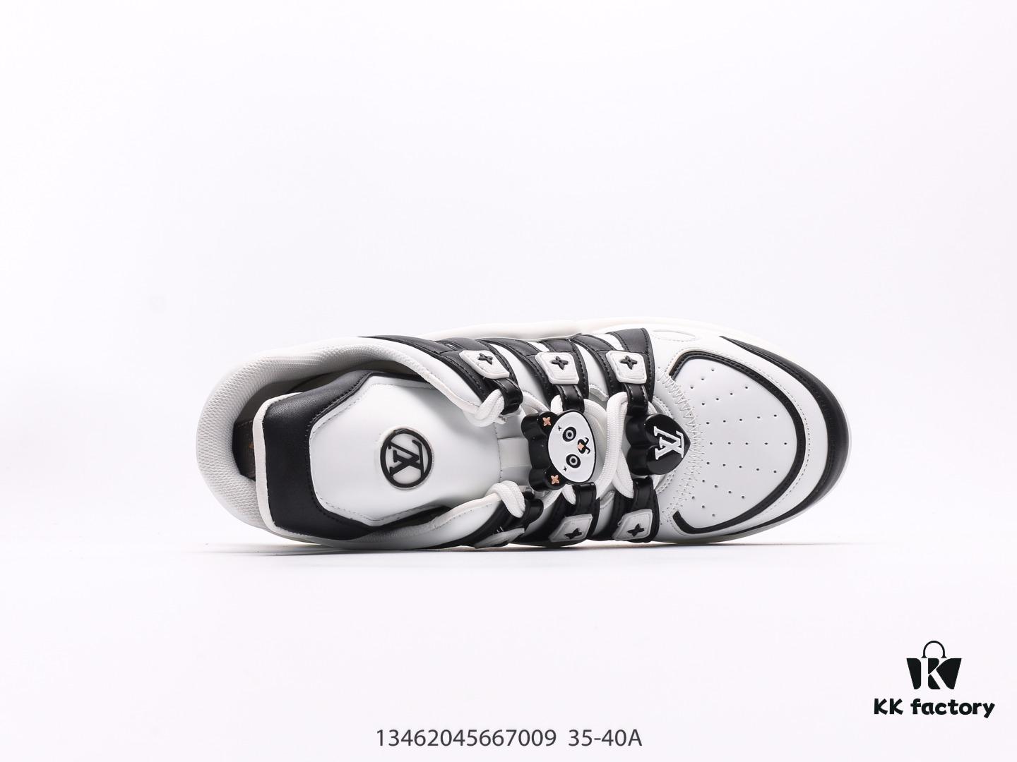 Louis Vuitton Arch Light Sneakers LV Genuine Leather Color-Block Cushioned Mesh Athletic Bow Dance Retro Dad Sneakers