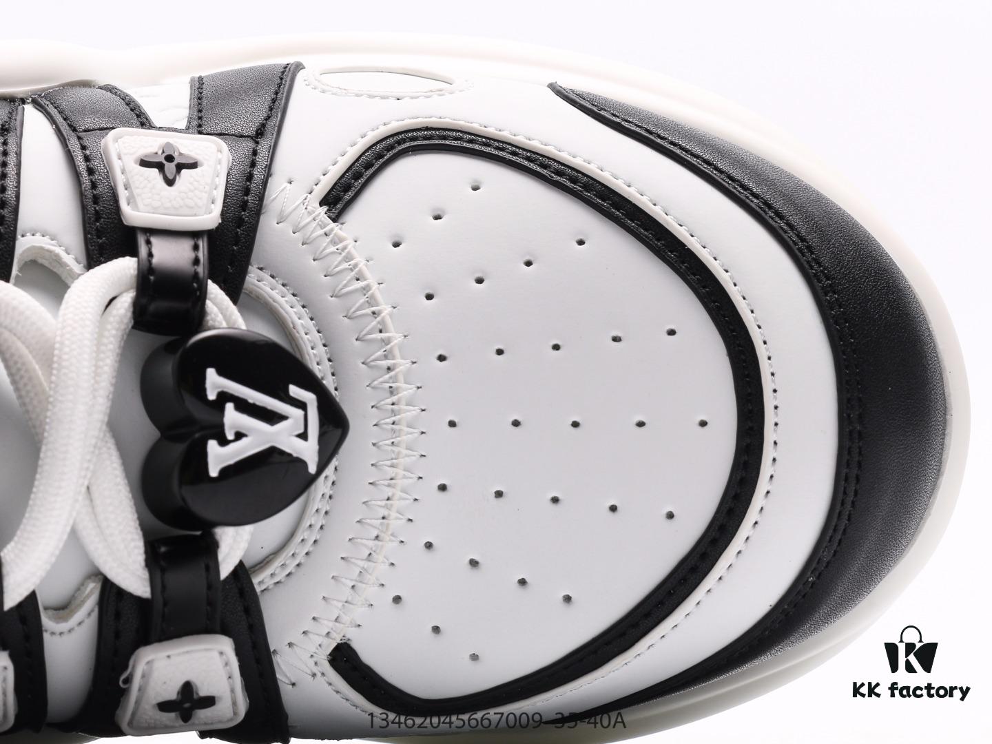 Louis Vuitton Arch Light Sneakers LV Genuine Leather Color-Block Cushioned Mesh Athletic Bow Dance Retro Dad Sneakers