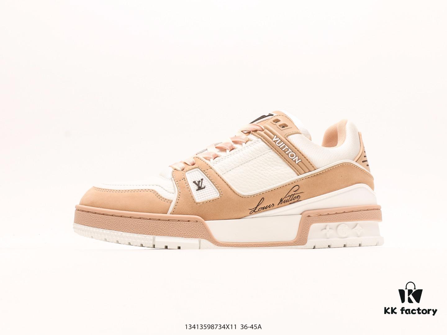 Louis Vuitton LV Trainer Low-Top Casual Sneakers, Premium Quality, Authentic Craftsmanship, Full Original Packaging, Precise Color Matching, TPU Outsole, Ideal Last Shape, Consistent with Original Details