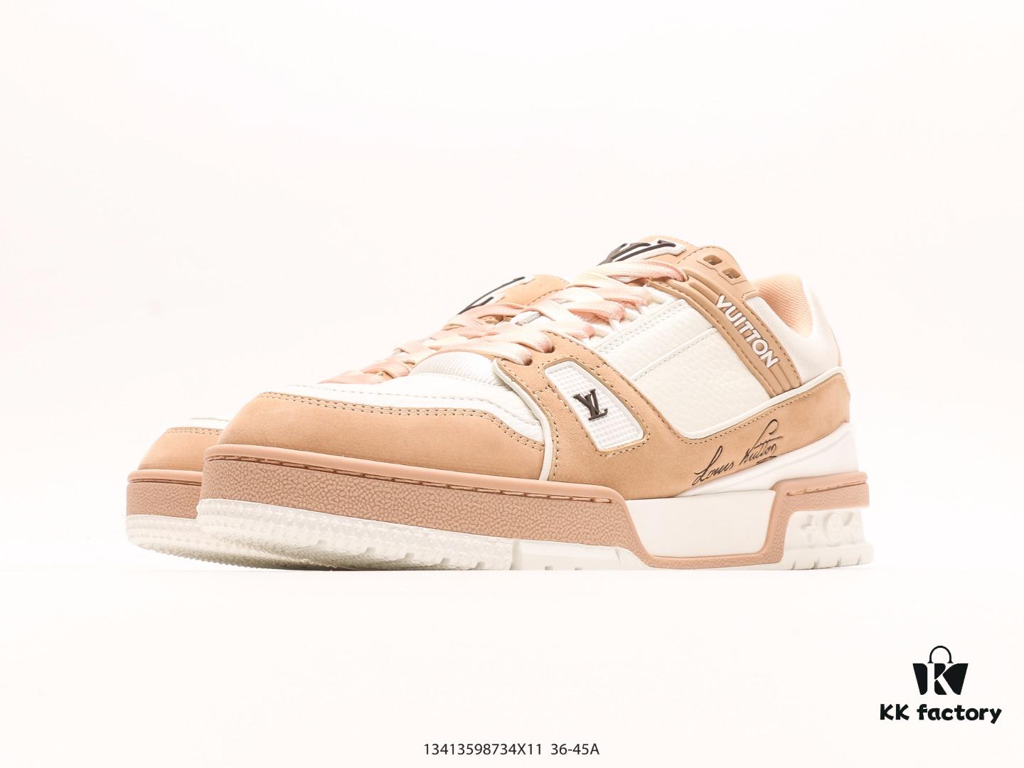 Louis Vuitton LV Trainer Low-Top Casual Sneakers, Premium Quality, Authentic Craftsmanship, Full Original Packaging, Precise Color Matching, TPU Outsole, Ideal Last Shape, Consistent with Original Details