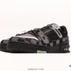Louis Vuitton Trail Sneaker Low Casual Sports Cultural Versatile Basketball Skate Shoe with TPR Glossy Outsole #Flexible Drip Molding Support Piece #Insole Embedded with Ultra-Soft Latex Material for Superior Comfort