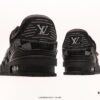Louis Vuitton Trail Sneaker Low Casual Sports Cultural Versatile Basketball Skate Shoe with TPR Glossy Outsole #Flexible Drip Molding Support Piece #Insole Embedded with Ultra-Soft Latex Material for Superior Comfort
