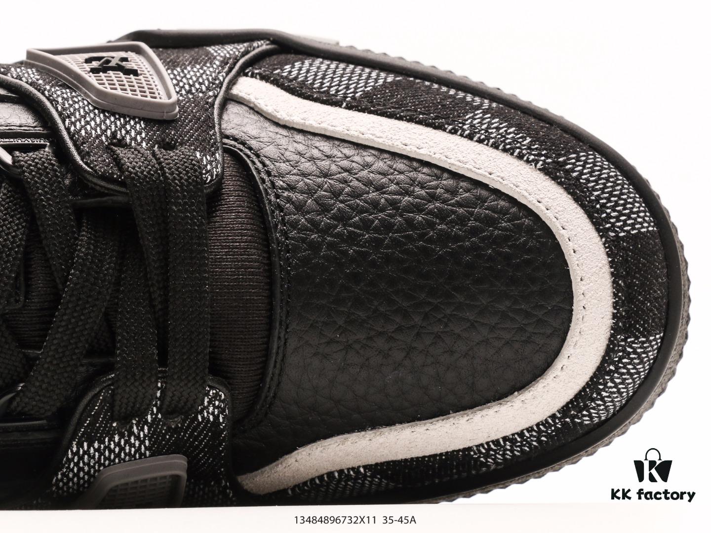 Louis Vuitton Trail Sneaker Low Casual Sports Cultural Versatile Basketball Skate Shoe with TPR Glossy Outsole #Flexible Drip Molding Support Piece #Insole Embedded with Ultra-Soft Latex Material for Superior Comfort