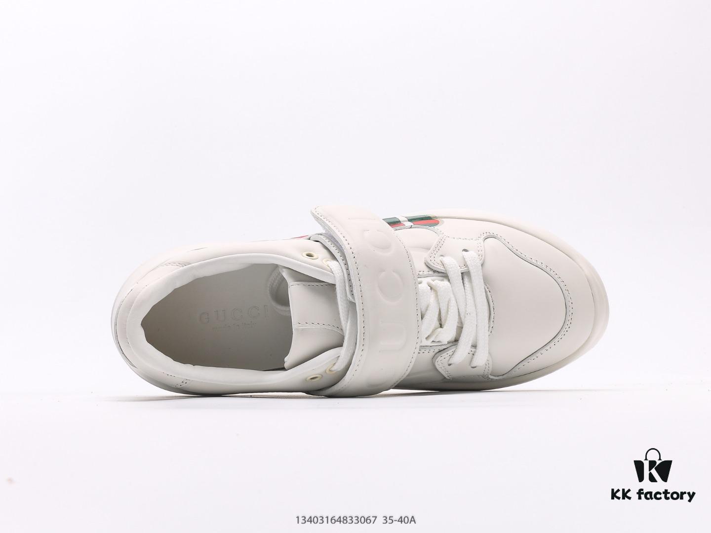 Gucci Rhyton Vintage Leather Horn-Style Retro Dad Casual Running Sneakers