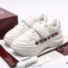 Gucci Rhyton Vintage Leather Horn-Style Retro Dad Casual Running Sneakers