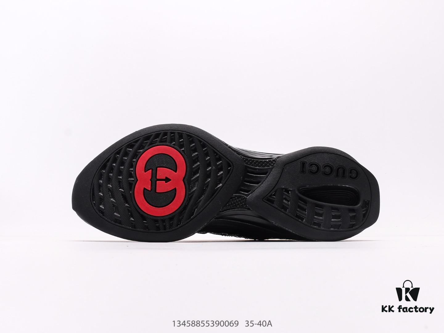 Gucci Rhyton Vintage Trainer Sneaker, 3D Leather Retro Running Shoes