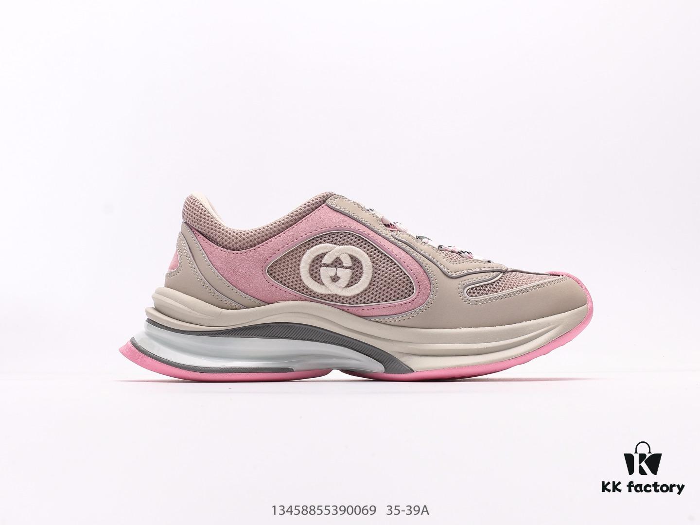 Gucci Rhyton Vintage Trainer Sneaker, 3D Leather Retro Dad Shoe