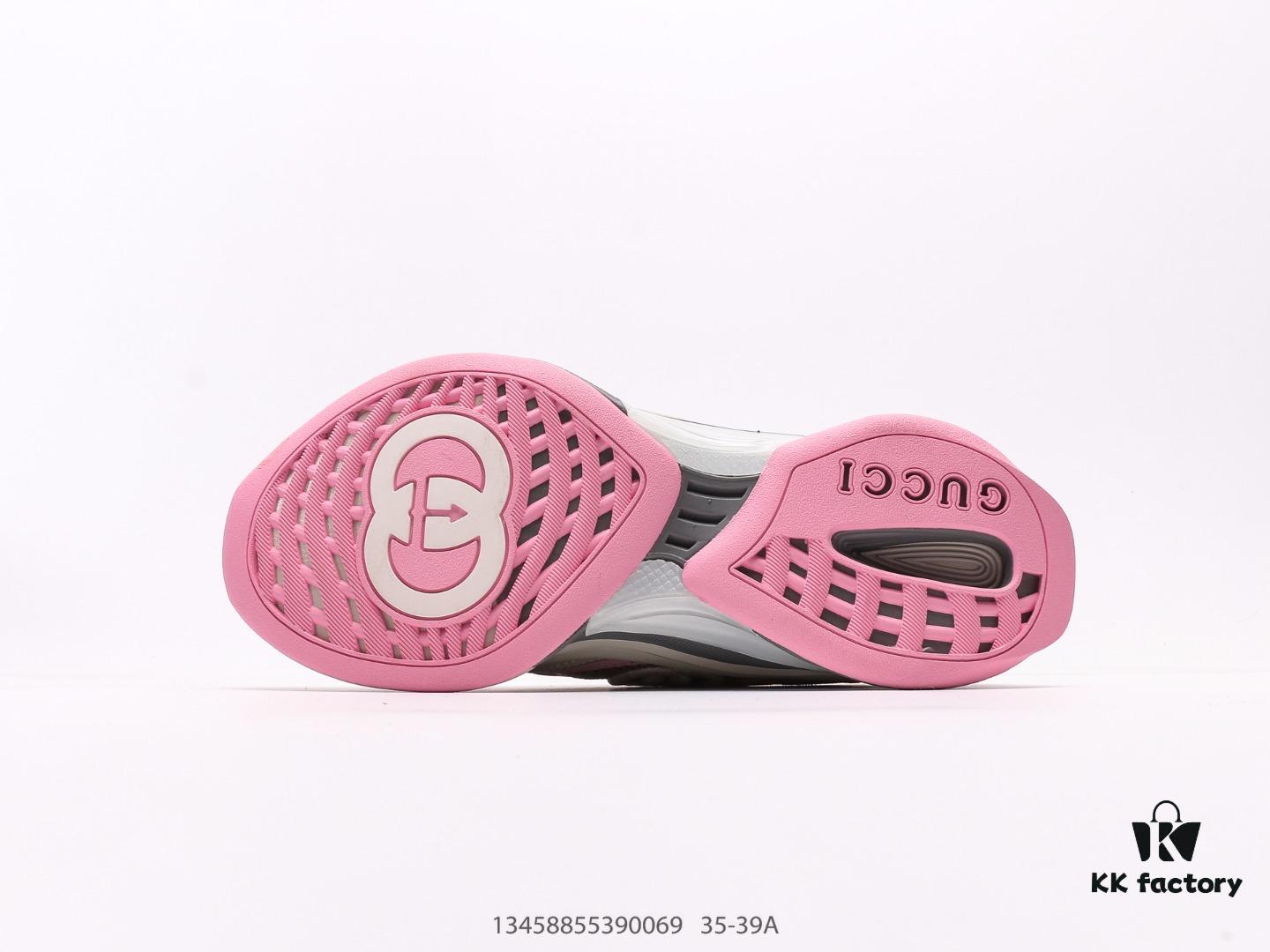 Gucci Rhyton Vintage Trainer Sneaker, 3D Leather Retro Dad Shoe