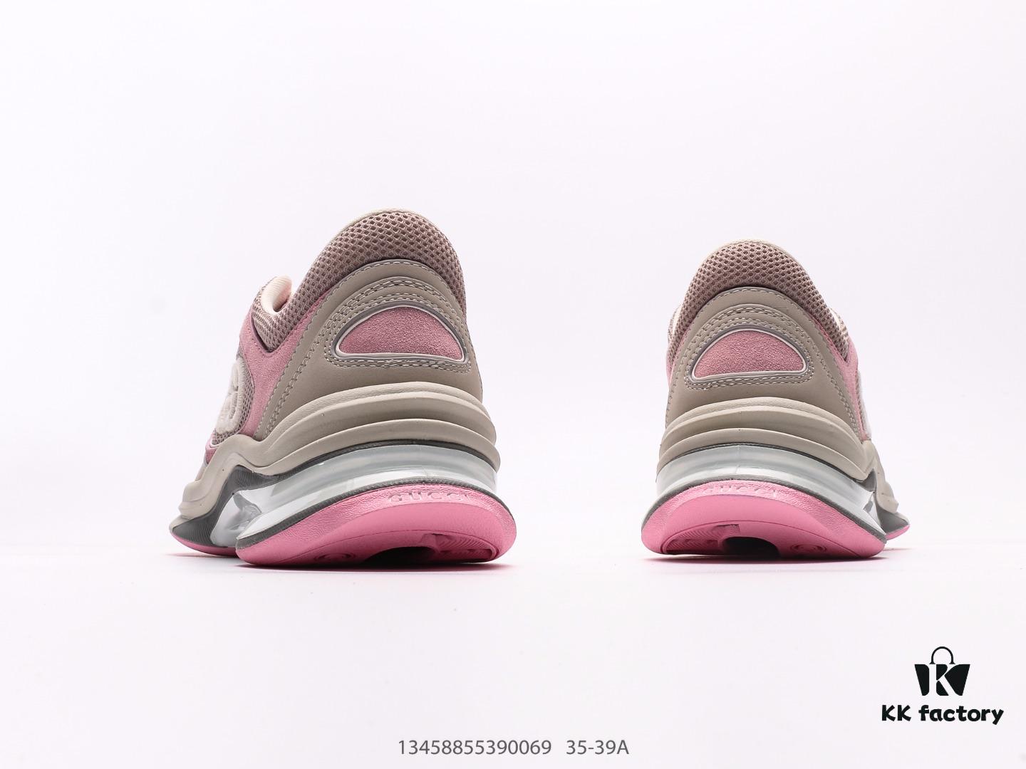 Gucci Rhyton Vintage Trainer Sneaker, 3D Leather Retro Dad Shoe