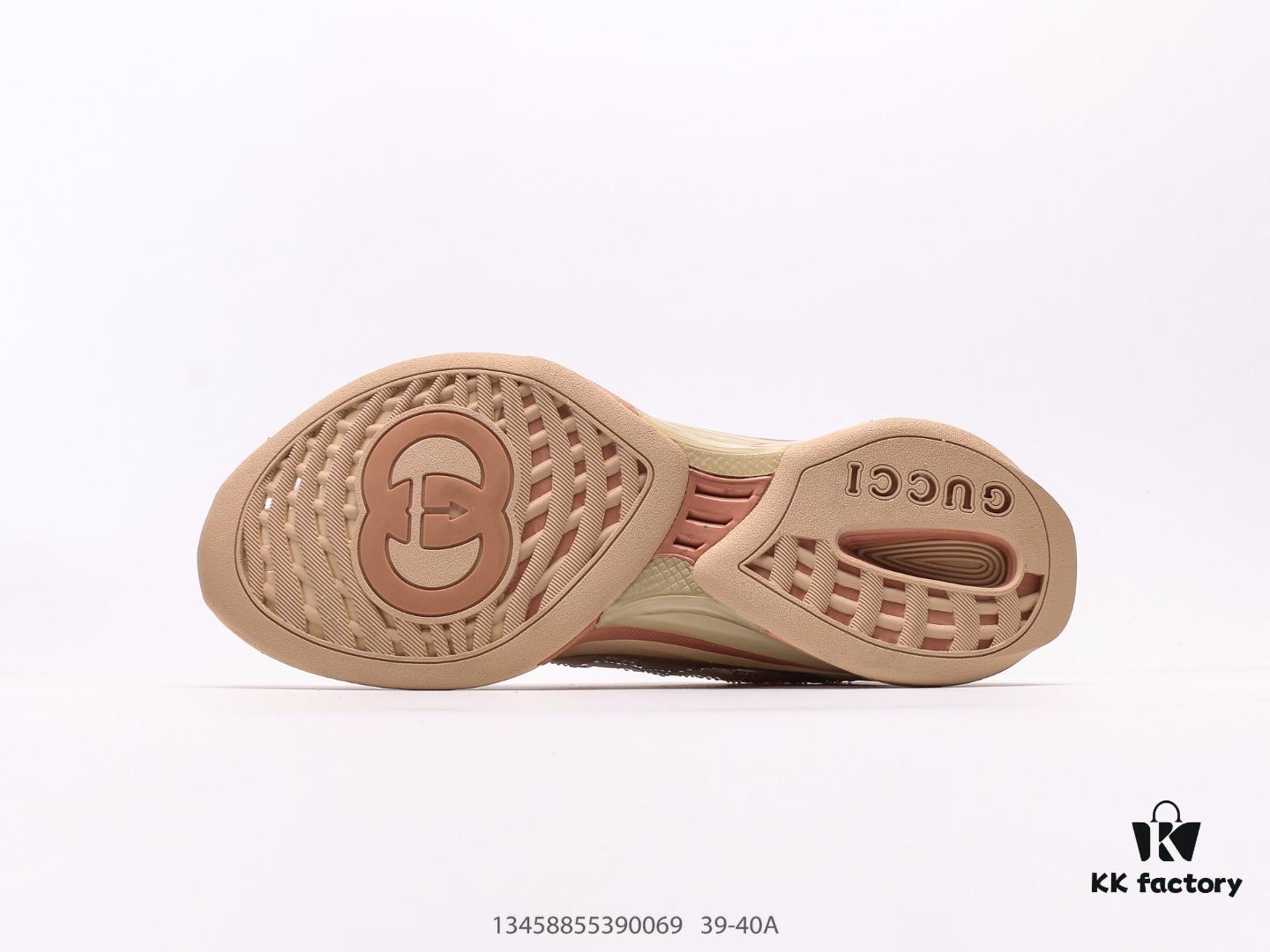 Gucci Rhyton Vintage Trainer Sneaker, Gucci Dad Shoe 3D Leather Horn-Shaped Retro Running Shoes