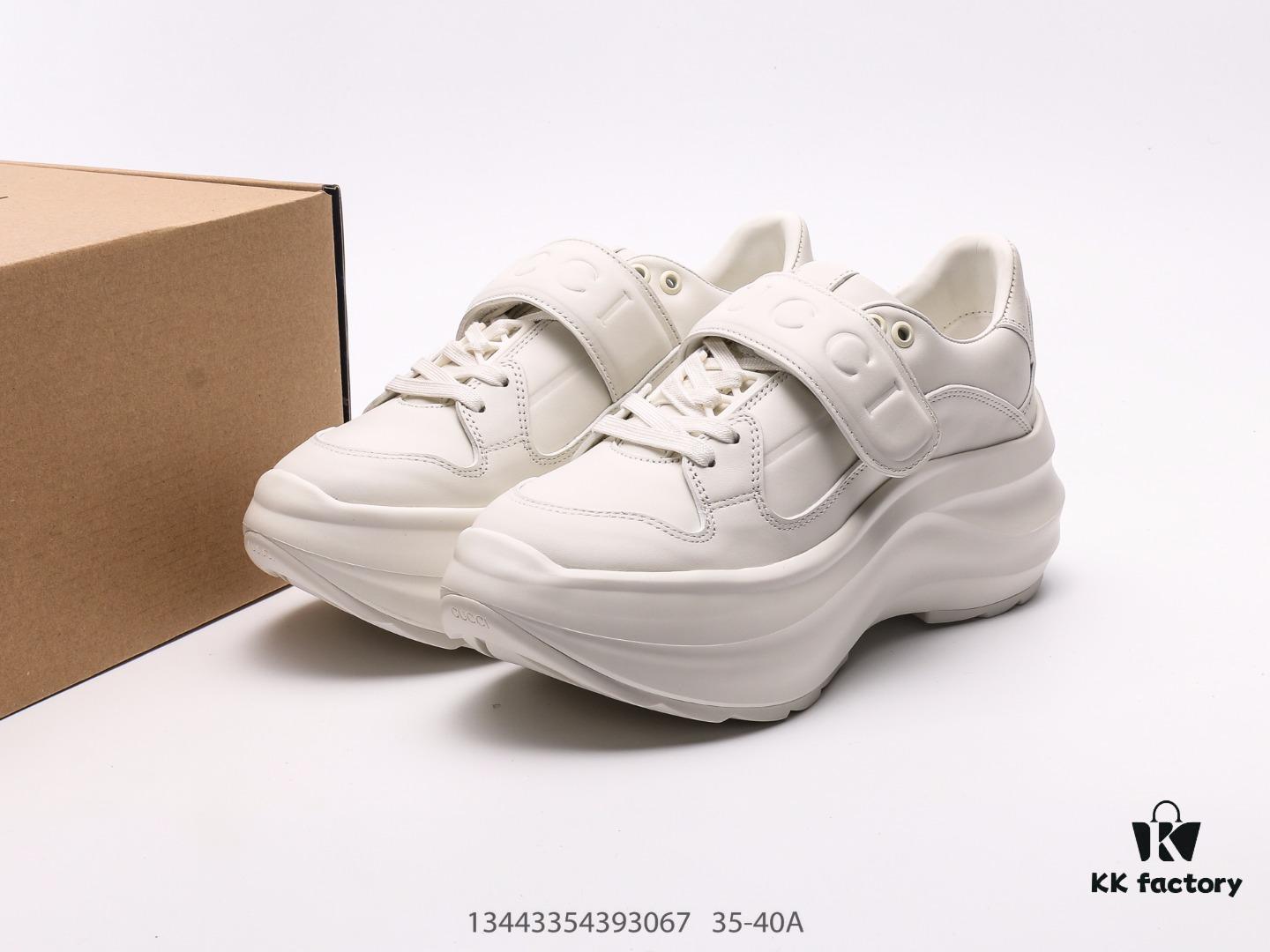 Gucci Rhyton Vintage Trainer Sneaker, 3D Leather Retro Dad Shoe