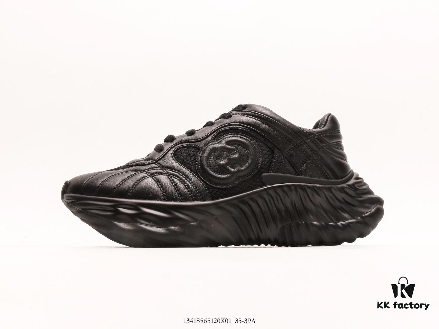 Gucci Rhyton Vintage Trainer Sneaker, 3D Leather Retro Dad Shoe