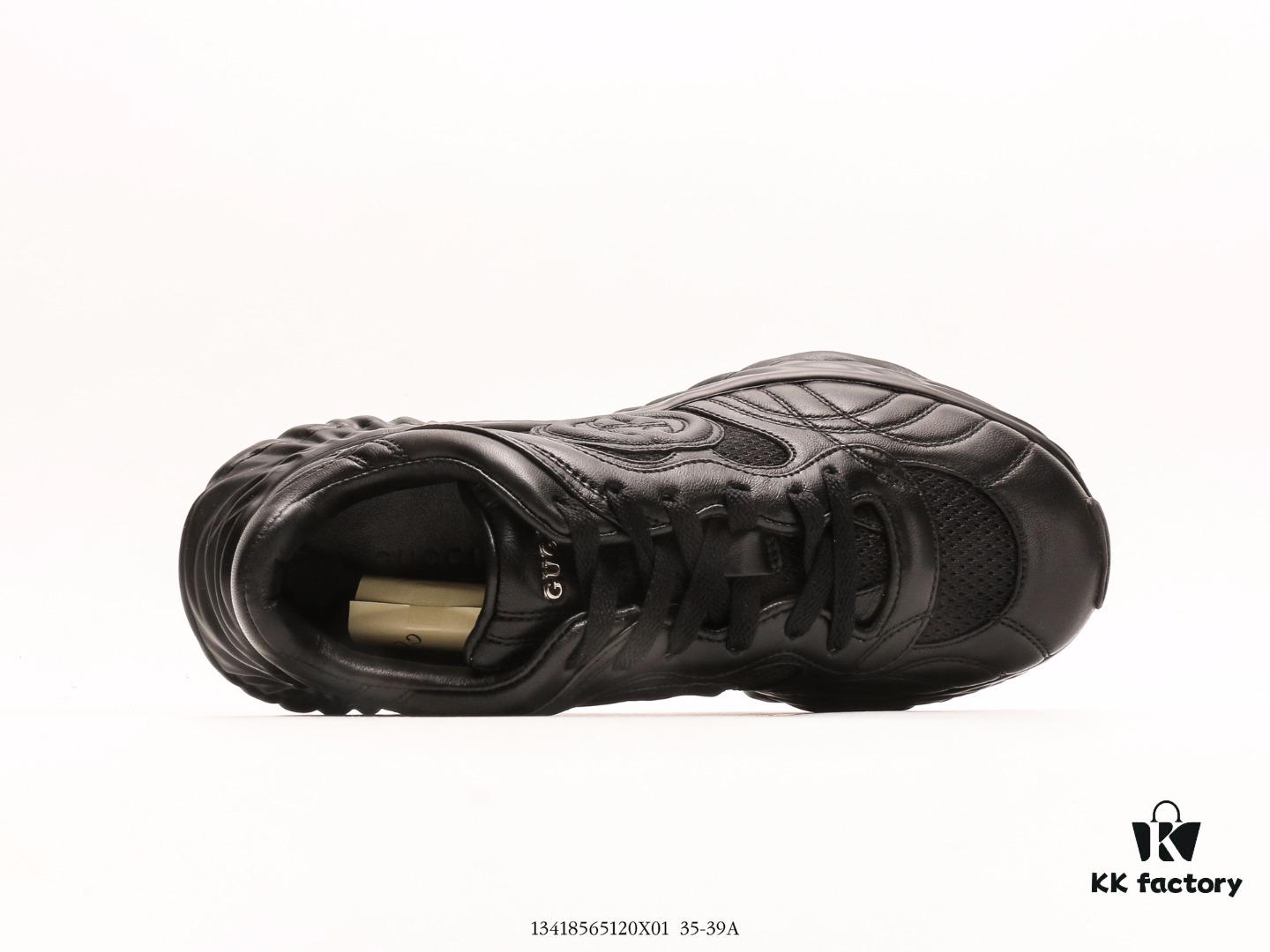 Gucci Rhyton Vintage Trainer Sneaker, 3D Leather Retro Dad Shoe