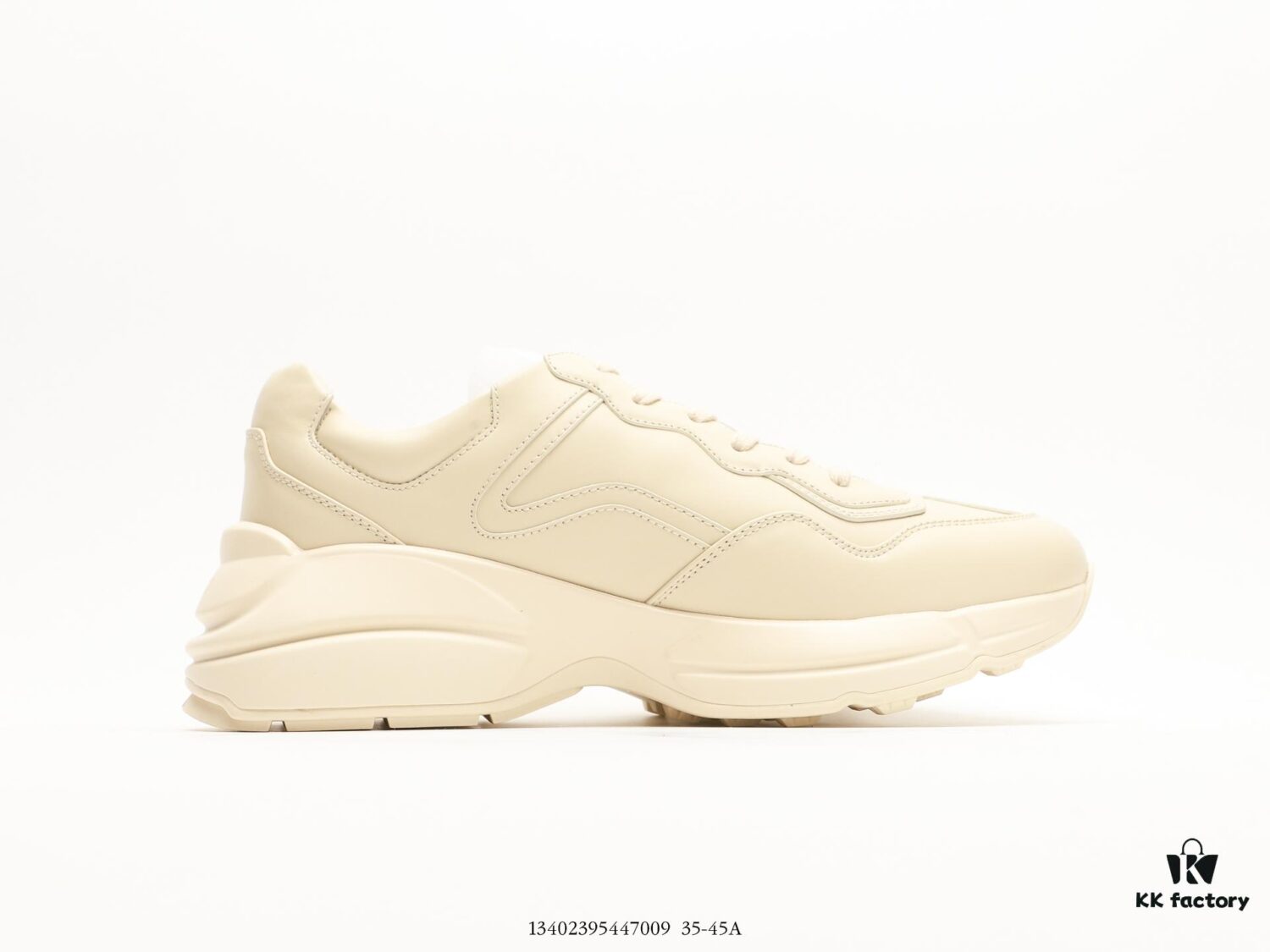 Gucci Rhyton Vintage Trainer Sneaker, Gucci Dad Shoe 3D Leather Horn-Shape Retro Running Shoe