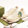 Gucci Rhyton Vintage Trainer Sneaker, Gucci Dad Shoe 3D Leather Horn-Shape Retro Running Shoe