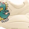 Gucci Rhyton Vintage Trainer Sneaker, Gucci Dad Shoe 3D Leather Horn-Shape Retro Running Shoe