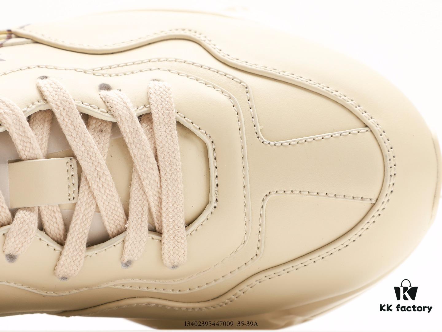 Gucci Rhyton Vintage Trainer Sneaker, 3D Leather Retro Dad Shoe