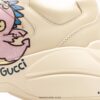 Gucci Rhyton Vintage Trainer Sneaker, 3D Leather Retro Dad Shoe