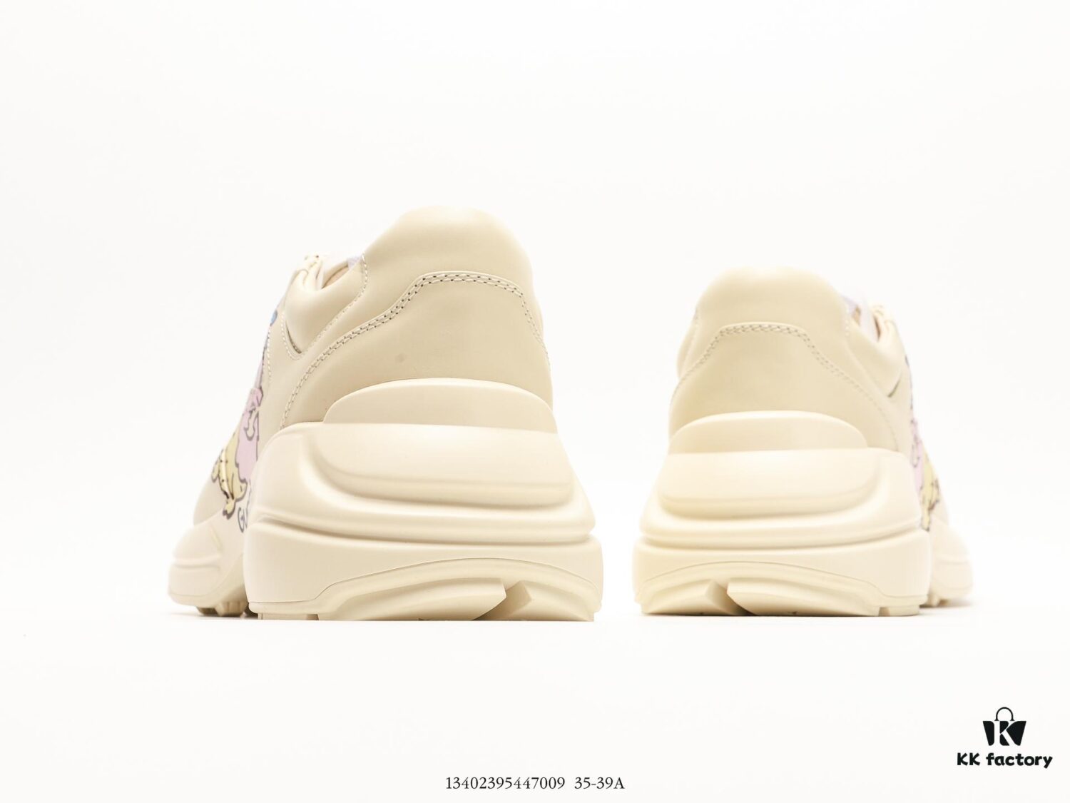 Gucci Rhyton Vintage Trainer Sneaker, 3D Leather Retro Dad Shoe