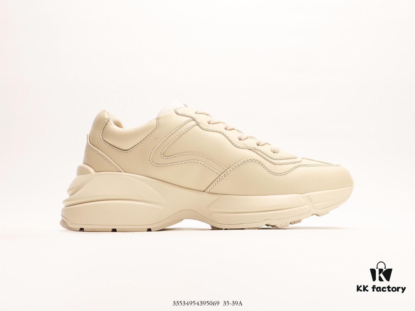 Gucci Rhyton Vintage Trainer Sneaker, 3D Leather Horn-Style Retro Running Shoe