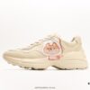 Gucci Rhyton Vintage Trainer Sneaker, Gucci Dad Shoe 3D Leather Horn-Shaped Retro Running Shoe