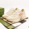 Gucci Rhyton Vintage Trainer Sneaker, Gucci Dad Shoe 3D Leather Horn-Shaped Retro Running Shoe