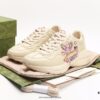 Gucci Rhyton Vintage Trainer Sneaker, Aged Leather Horn-Style Retro Running Shoe