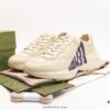Gucci Rhyton Vintage Trainer Sneaker, Distressed Leather Retro Running Shoes, Italian Handcrafted with Original Last, Full-Grain Calfskin Exterior, Lambskin Lining, TPU Outsole with Wear-Resistant Foam for Superior Cushioning and Durability