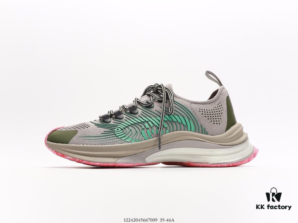 Gucci 3D Leather Angular Retro Running Shoes