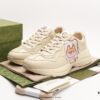 Gucci Rhyton Vintage Trainer Sneaker, 3D Leather Horn-Shaped Retro Running Shoe
