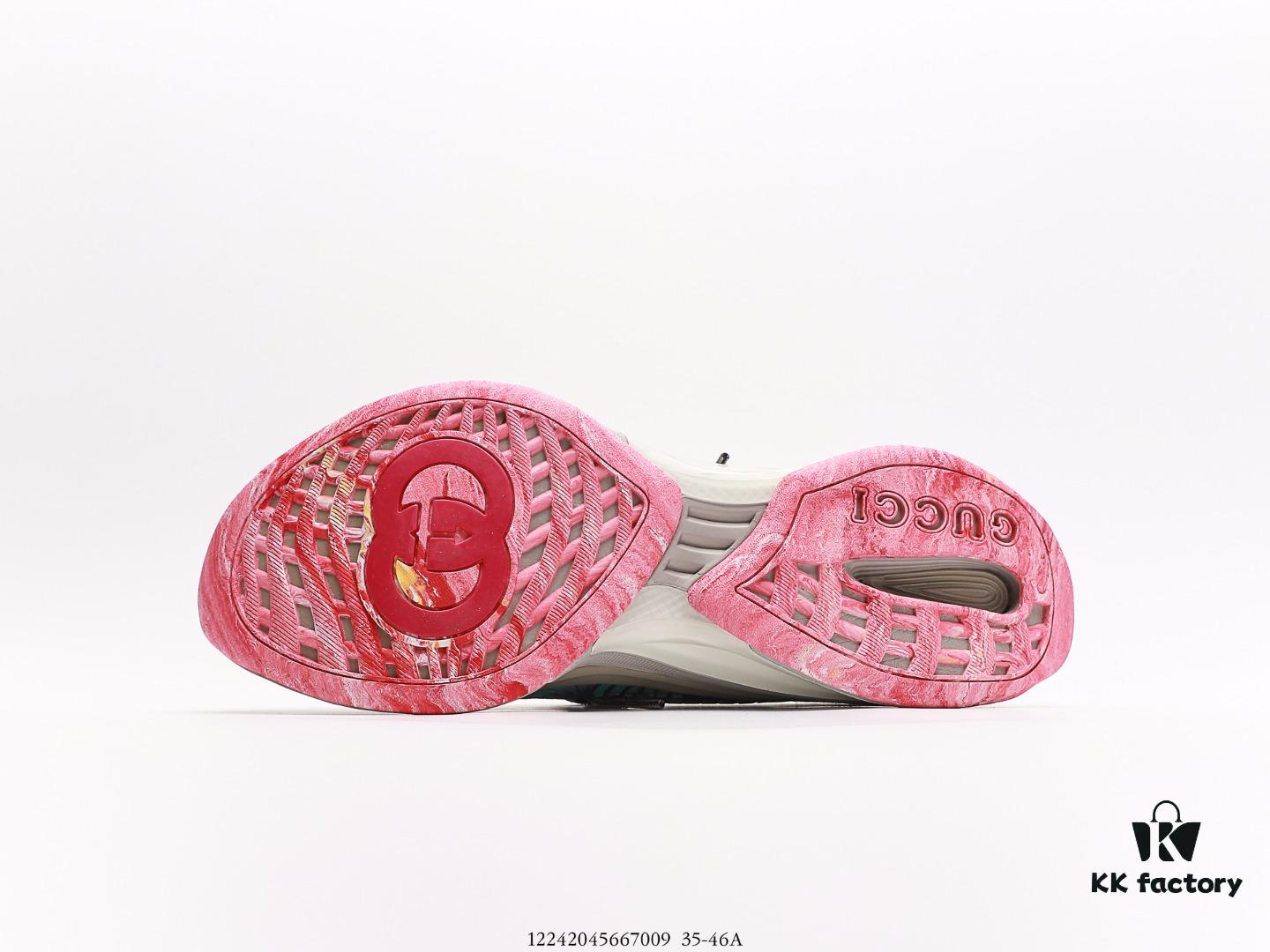 Gucci 3D Leather Angular Retro Running Shoes