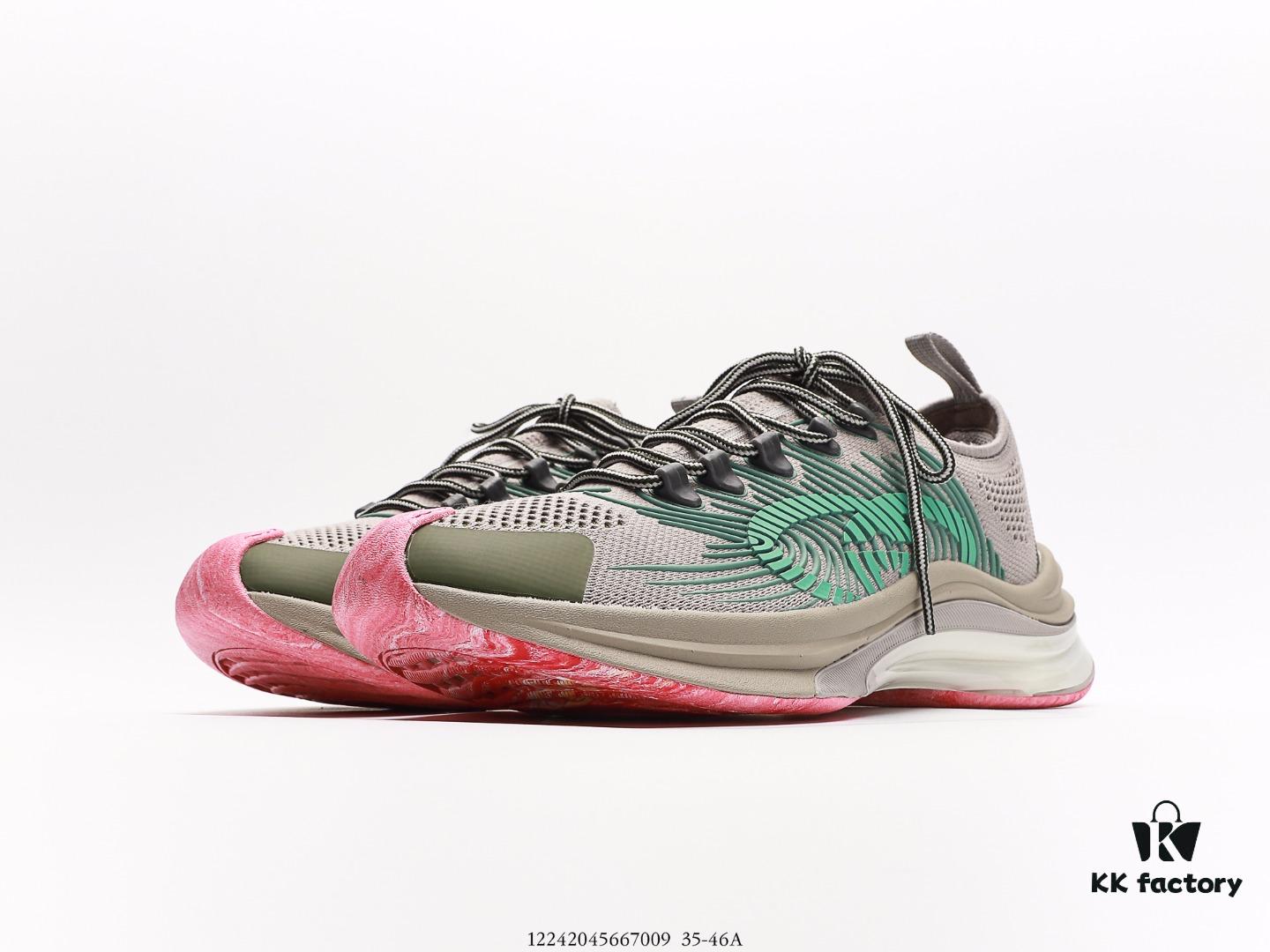 Gucci 3D Leather Angular Retro Running Shoes