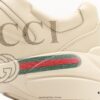 Gucci Rhyton Vintage Trainer Sneaker, Aged Leather Horn-Shape Retro Running Shoe