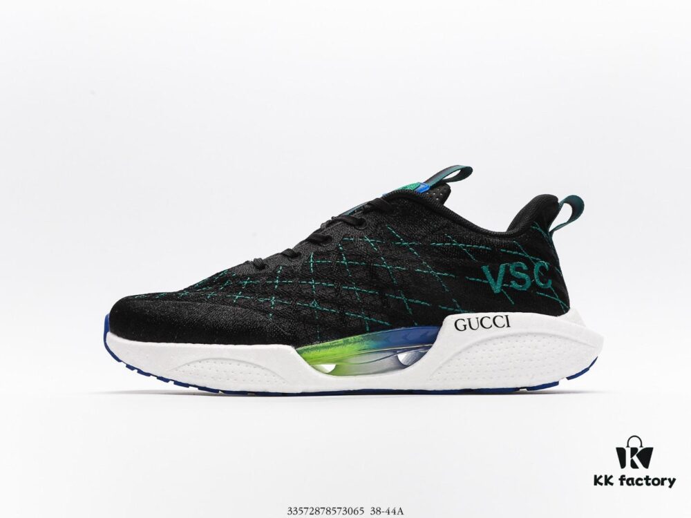 Gucci Distressed Screener Sneaker Classic Retro College Style Athletic Casual Shoes