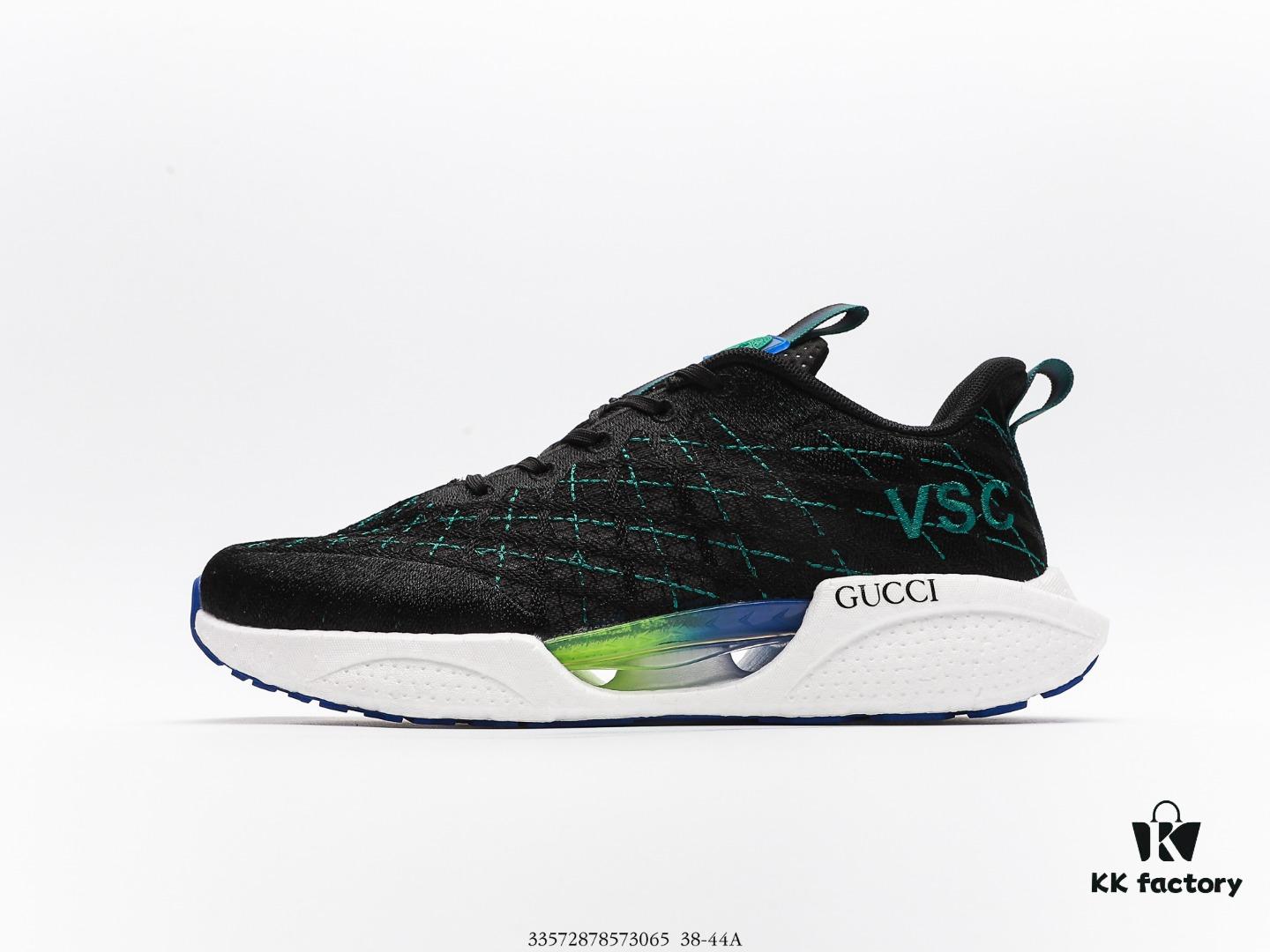 Gucci Distressed Screener Sneaker Classic Retro College Style Athletic Casual Shoes