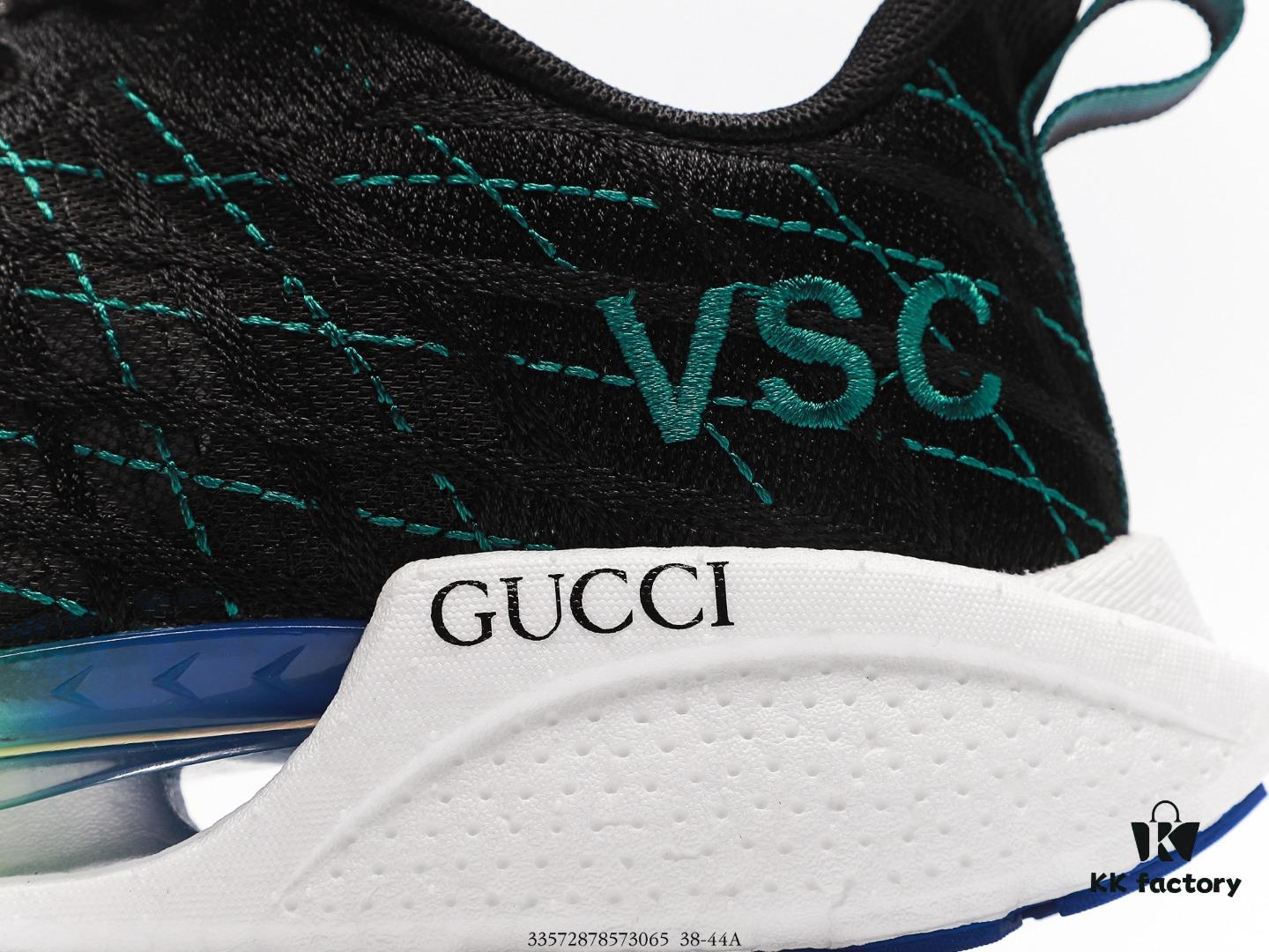 Gucci Distressed Screener Sneaker Classic Retro College Style Athletic Casual Shoes