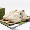 Gucci Rhyton Vintage Trainer Sneaker, Distressed Leather Retro Running Shoes