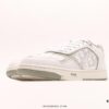 Dior New B27 Sneakers, Smooth Calfskin Leather with Signature Inlay Design and Stitching Art, Minimalist Monochrome Style with Classic Logo Print