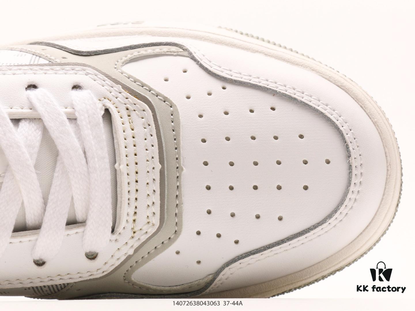 Dior New B27 Sneakers, Smooth Calfskin Leather with Signature Inlay Design and Stitching Art, Minimalist Monochrome Style with Classic Logo Print