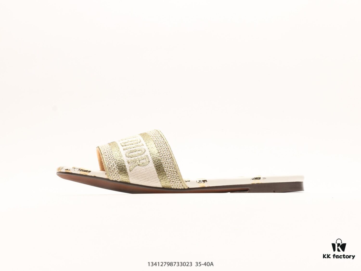 Dior Dway Letter Slippers 2024 Spring/Summer New Arrival Dior Embroidery Fashion Flat Sandals