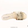 Dior Dway Letter Slippers 2024 Spring/Summer New Arrival Dior Embroidery Fashion Flat Sandals