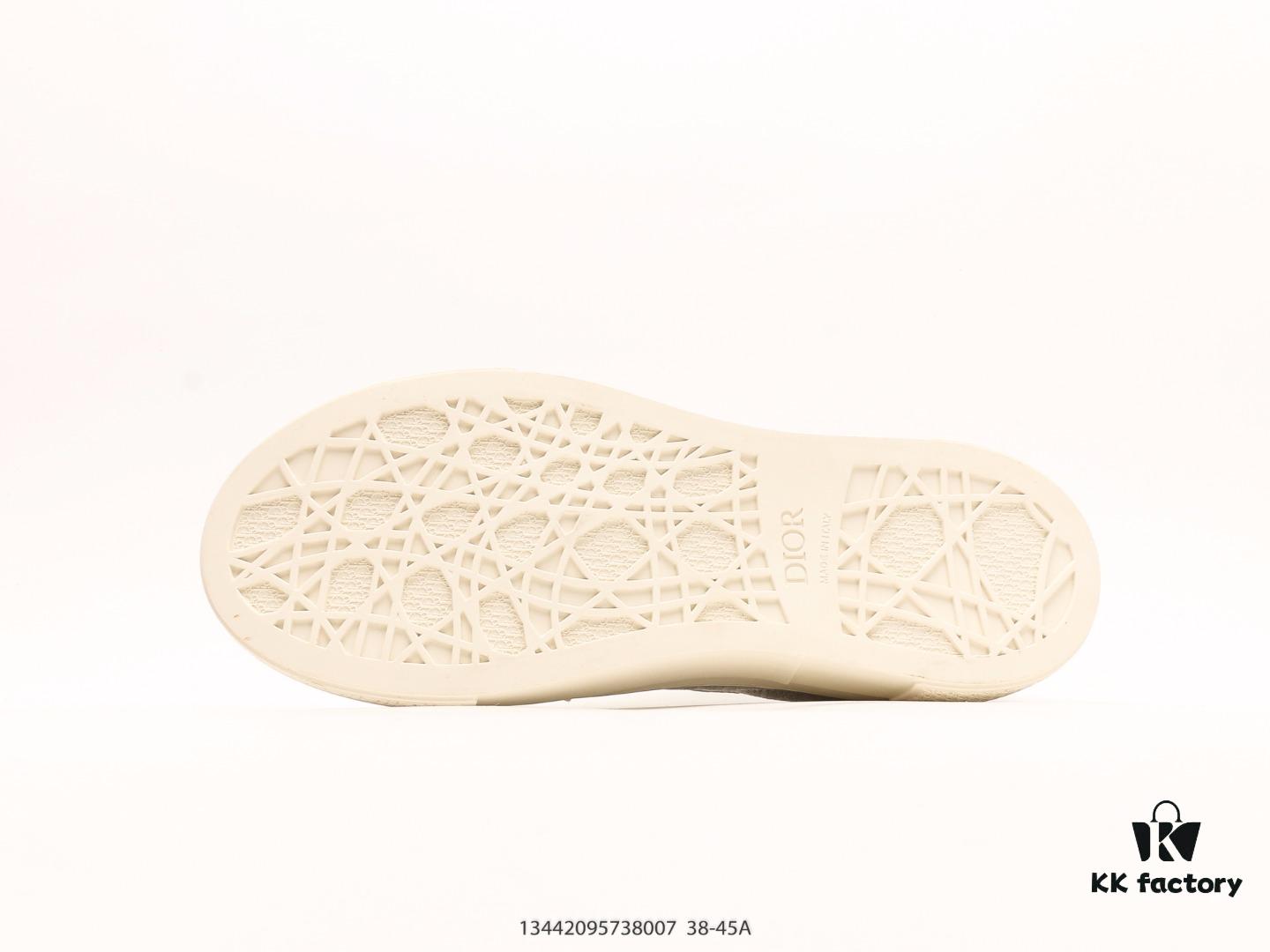 Luxury Brand - Dior B27 Oblique Galaxy High Top Sneakers, Retro Genuine Leather Casual Sport Shoes from the B27 Low-Cut Series