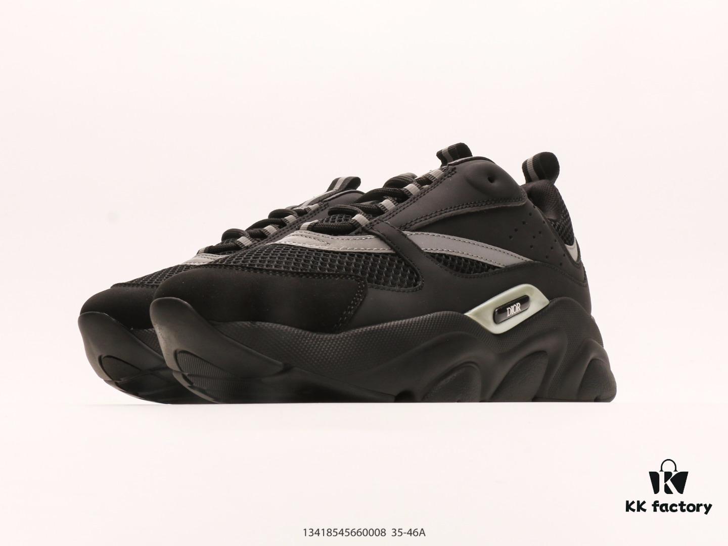 Dior Luxury Brand Highlighting High-End Style Dior Low-Top Sneakers Vintage Versatile Casual Shoes Fashion Running Shoes Thick-Soled Daddy Shoes