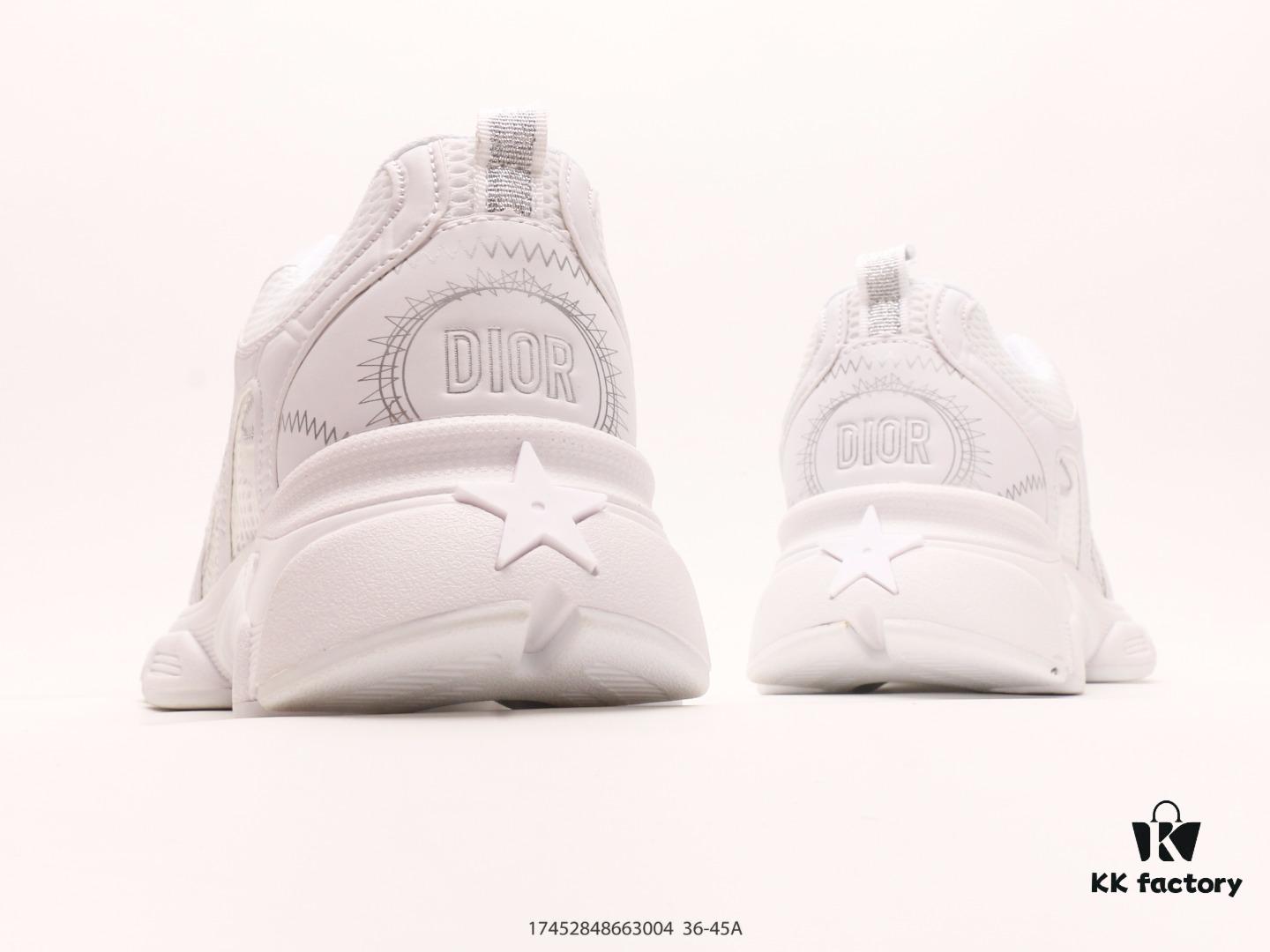 Dior Luxury Brand Showcasing High-End Elegance Dior Low-Top Sneakers Retro Versatile Casual Shoes Fashion Running Shoes Thick-Soled Daddy Shoes